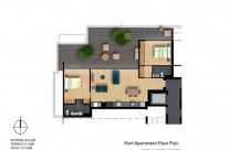 Pent level floor plan