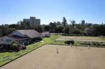 Overlooking the St Lucia Bowling Club